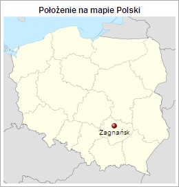 Zagnańsk na mapie Polski